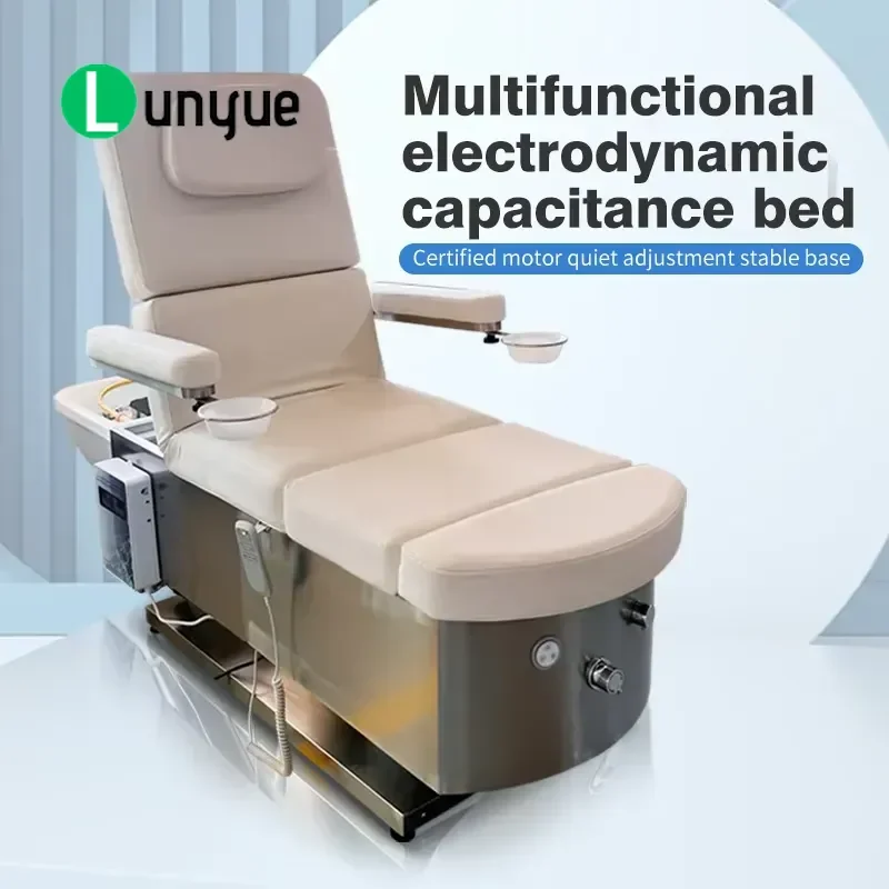 Electric Massage Shampoo Chair with Ceramic Basin All-in-one Professional Hair Washing Station for Beauty Barber Shop