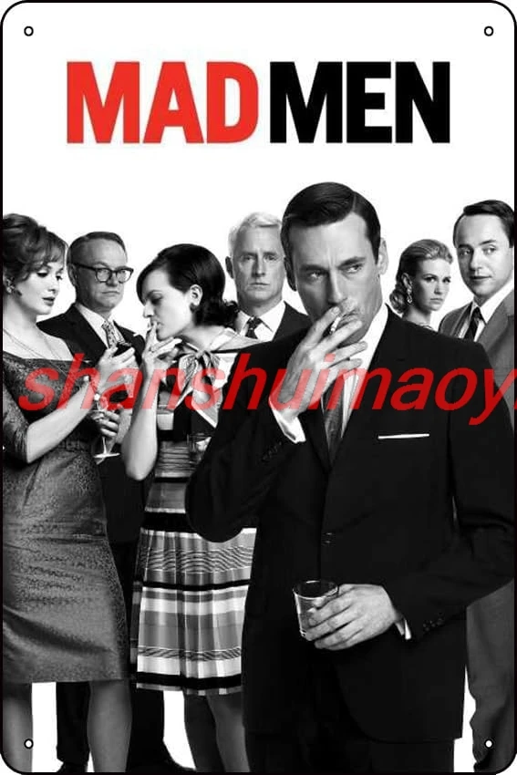 Mad Men (2007) Show Metal Sign Gifts Wall Decor Funny Tin Signs Wall Art Posters Prints for Home Room Kitchen Bar Office E ASC