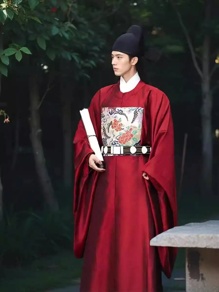 Round Collar Robe Ming Dynasty Style Minister Prime Minister Zai Xianhe First Rank Official Uniform Young Master Uniform Chinese view 4