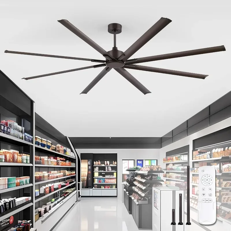 Motor Ceiling Fan, Large Ceiling Fan Reversible Blade Speed Remote Control, Home or Commercial Ceiling Fans