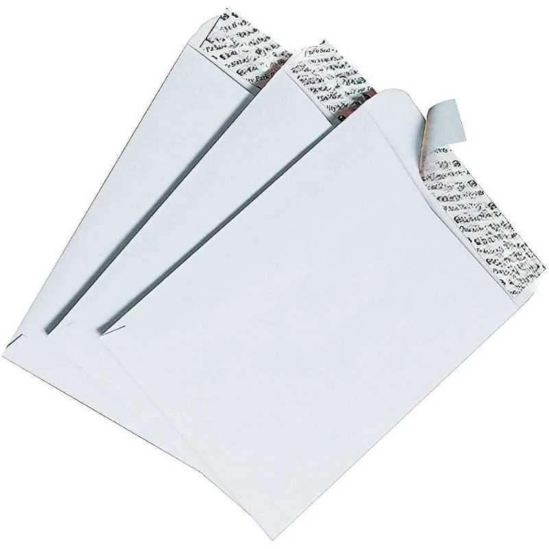 6 x 9 Catalog Envelopes with Self Seal Closure, for Mailing, Storage and Organizing, 28 lb. White Wove, 100 per Box (QUA44182)