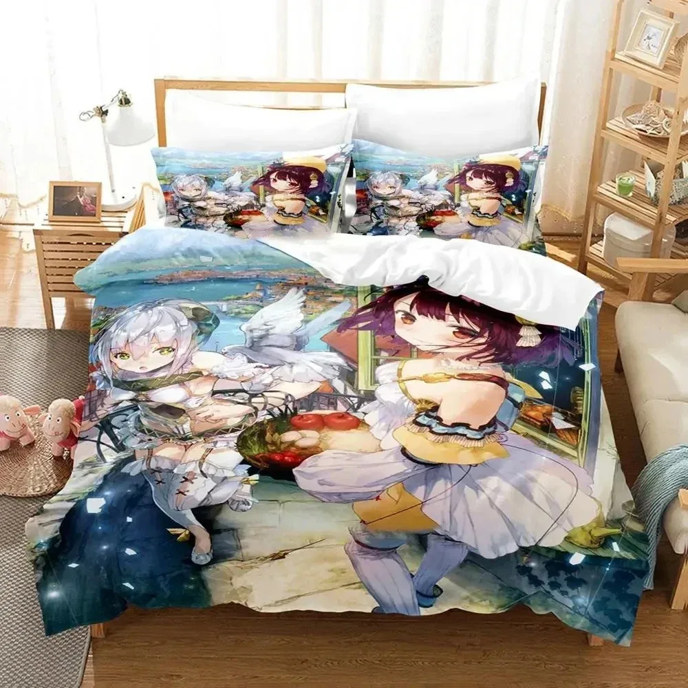 

3D Print Anime Atelier Sophie Bedding Set Duvet Cover Bed Set Quilt Cover Pillowcase Comforter king Queen Size Home Textiles