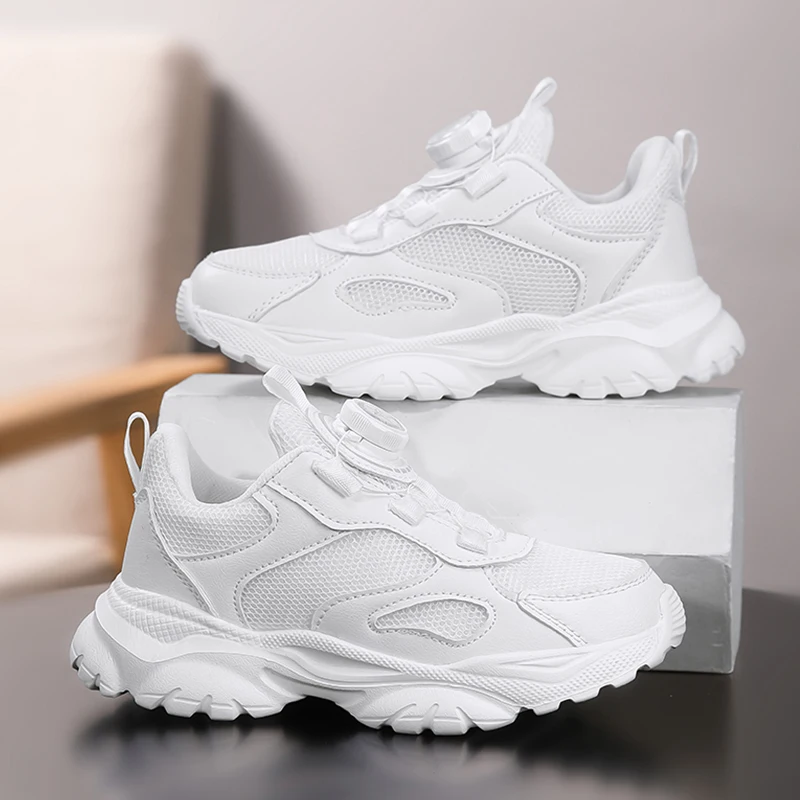 子供スポーツシューズ新しいカジュアル軽量メッシュ通気性スニーカー子供男の子屋外快適な滑り止めランニングシューズ