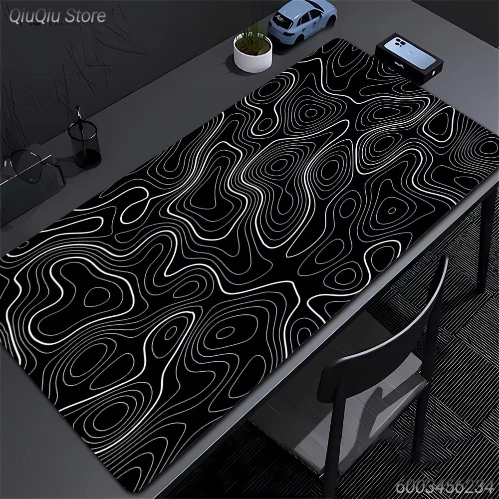 Abstract Minimalist Topography Mousepad,  Desk Mat for Laptop, Waterproof Gaming Pad for PC Gamer, Office Desk Accessory