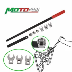 MOTO4U Universal Motorcycle Belt Tension Adjusting Wrench Idler Pulley Adjustment Wrench Belt Tensioning Adjuster Lever Tool