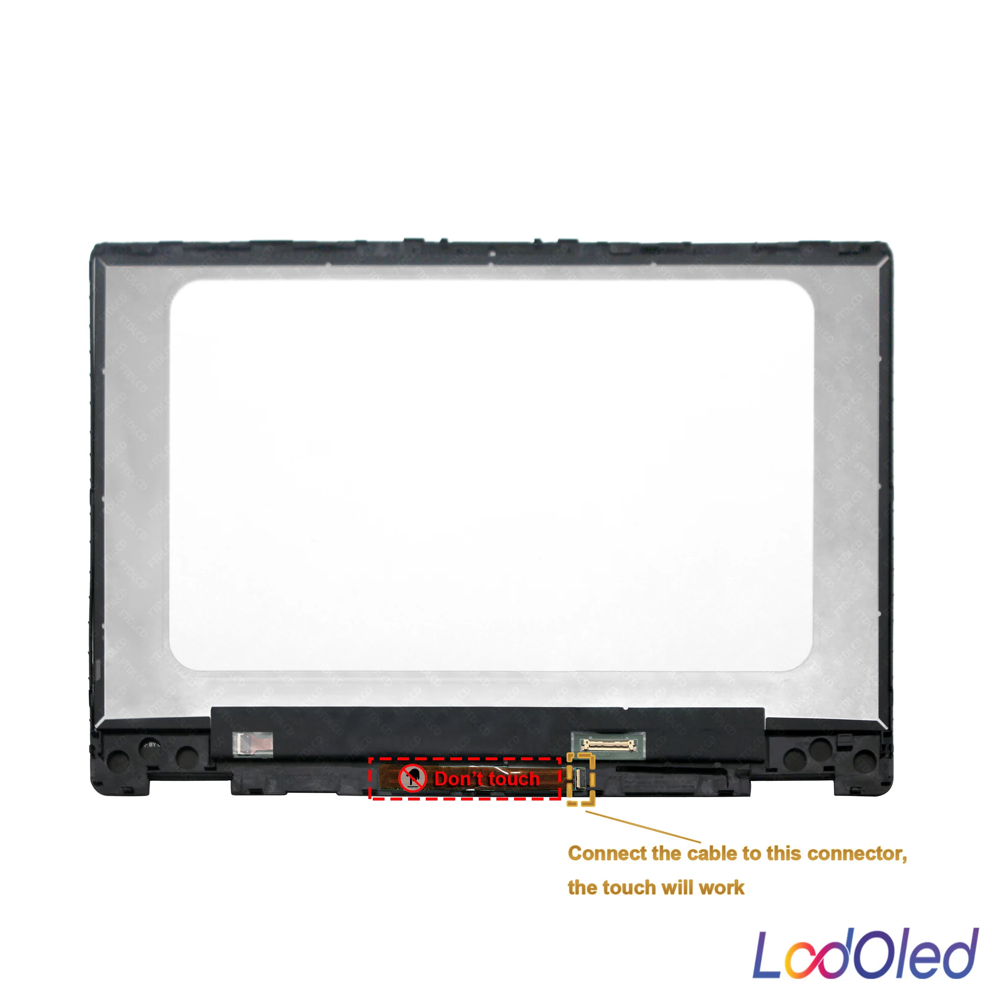 Imagem -03 - Tela Lcd Touch Digitizer Montagem de Vidro para hp Pavilion 14-dh1000ns 14-dh1001ns 14-dh1002ns 14-dh1003ns 14-dh1004ns