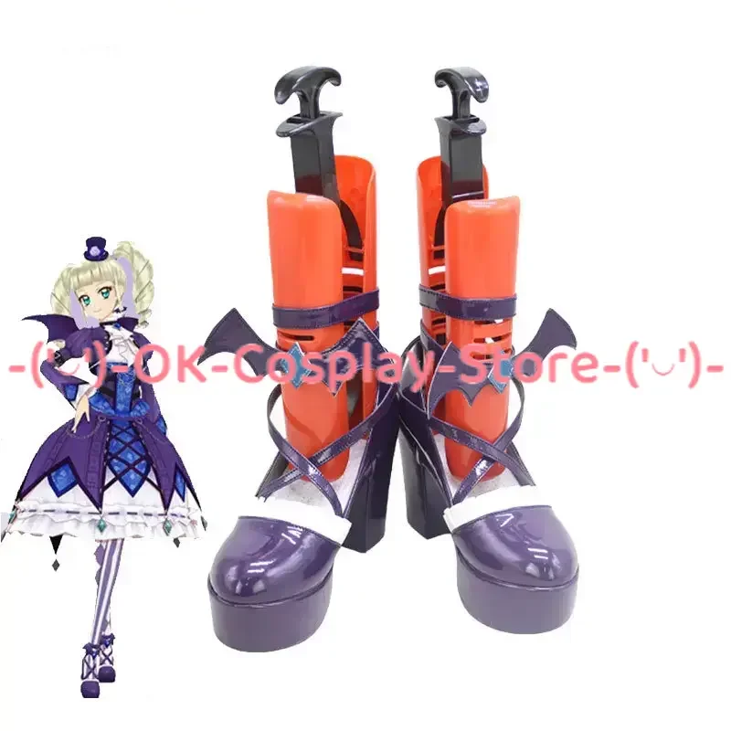 

Todo Yurika Cosplay Shoes Gothic Lolita Cosplay Props Aikatsu Cosplay PU Shoes Halloween Carnival Boots Custom Made