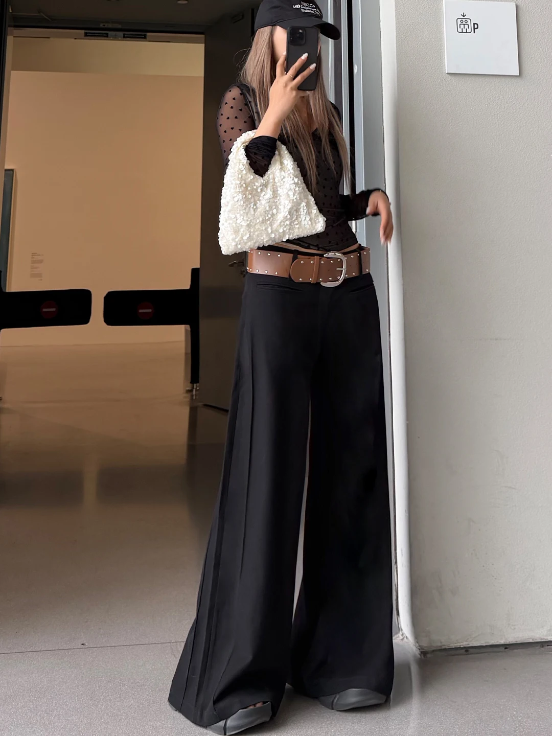 

Bla Wide Leg Pants Women's Casual Loose Feeling Dragging Pants Spring 2026 New Sle Slimming Effect Comfortable Straight C...