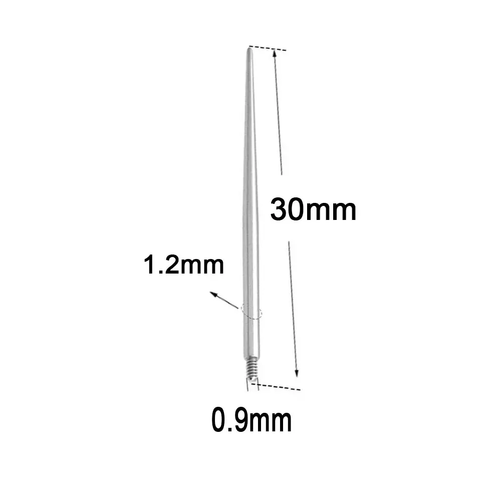 Body Piercing Tool 316L Stainless Surgical Steel Insertion Pin For Labret Nose Rings Earrings Body Piercing Jewelry Accessories