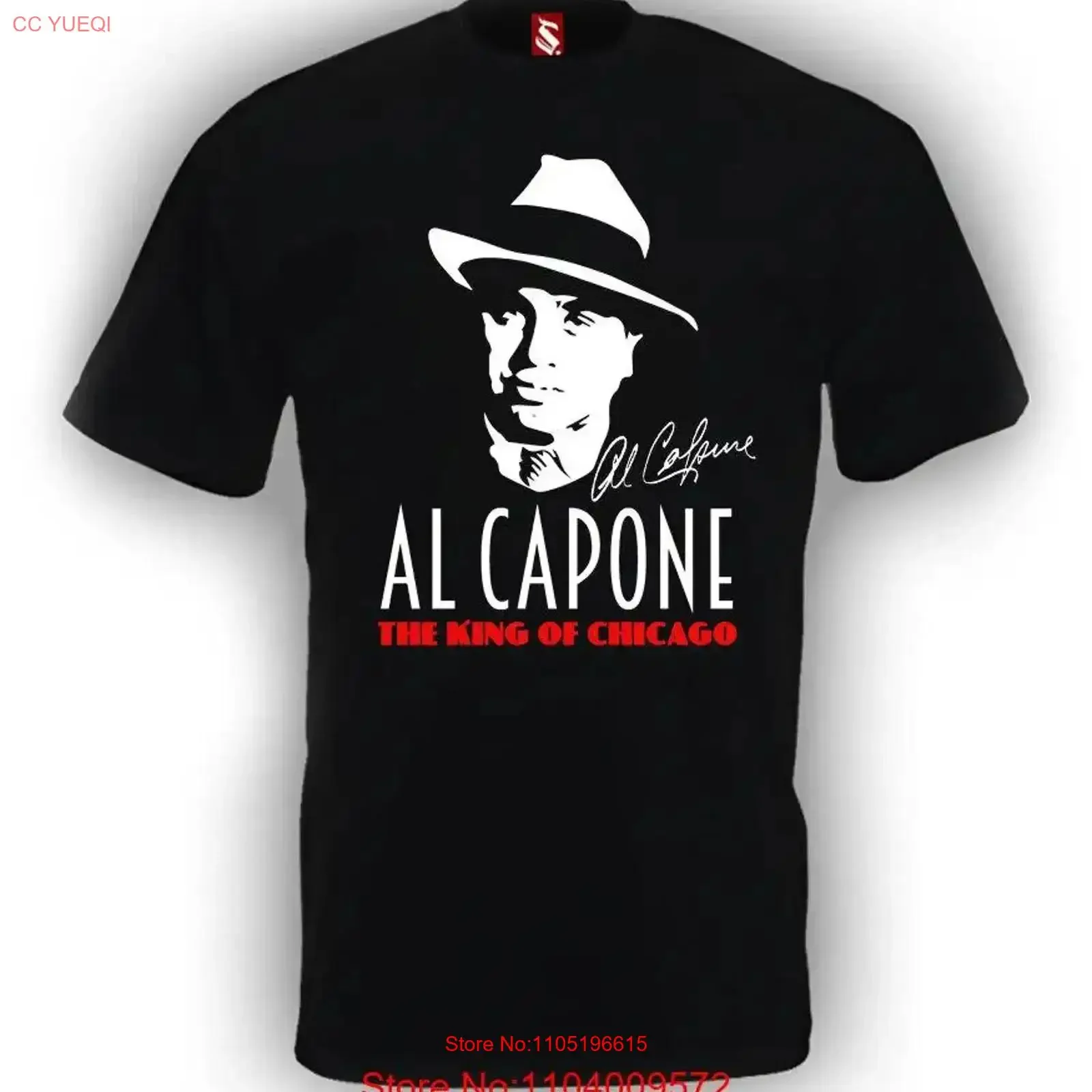 SHOCKSTAR AL CAPONE T shirt vintage Washed streetwear Top For Everyday Wear Unisex Soft Casual homme Stylish Slightly