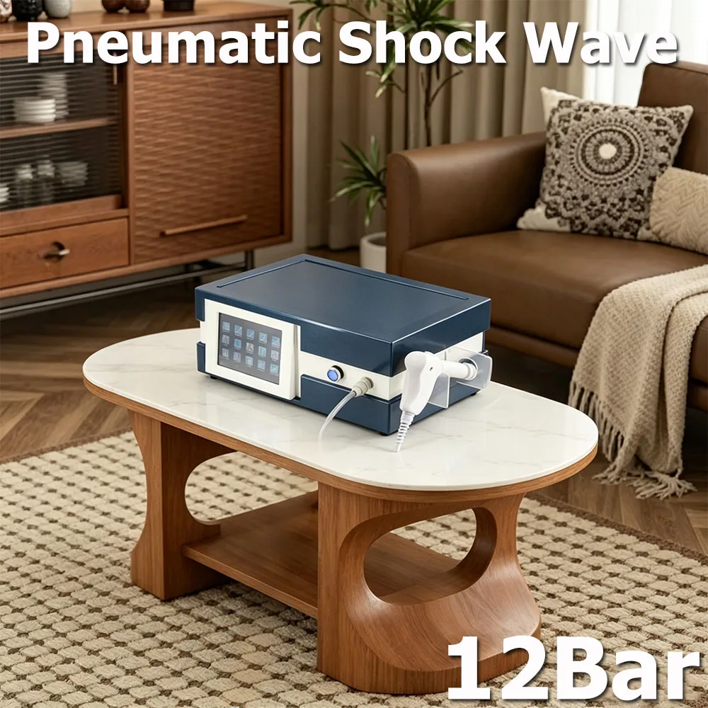Pneumatic Shock Wave For ED Treatment Shoulder Pain Relief 12Bar Shockwave Therapy Machine Body Massage Relaxation Massager 2026