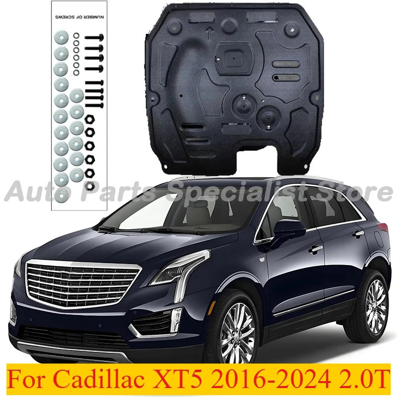 

High Quality Black Under Engine Guard Splash Shield Mud Fender For Cadillac XT5 2016-2024 2.0T