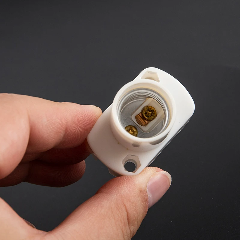 Home Mini Screw Lamp Base E12 E14 E17 Lamp Holder Light Bulb Socket Holder Adapter Corridor Balcony Small Lamp Base Lighting