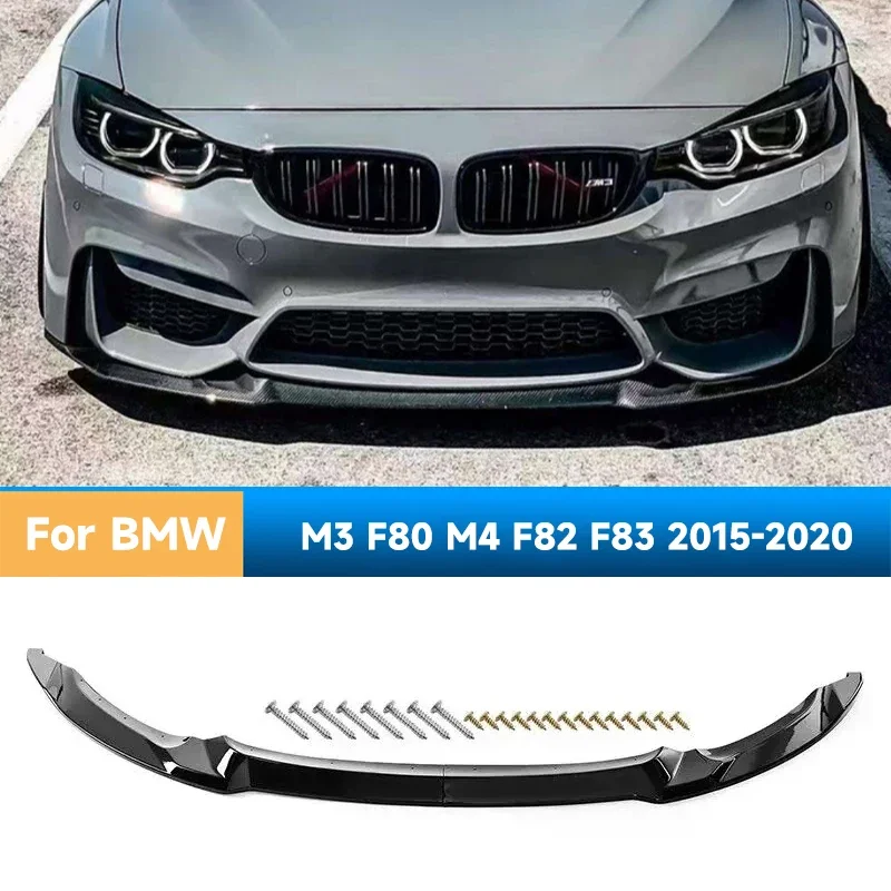 CS StyleFront Bumper Lip Splitter Diffuser Spoiler for BMW M3 F80 M4 F82 F83 2015-2020 Car Accessory Lower Bumper Guard