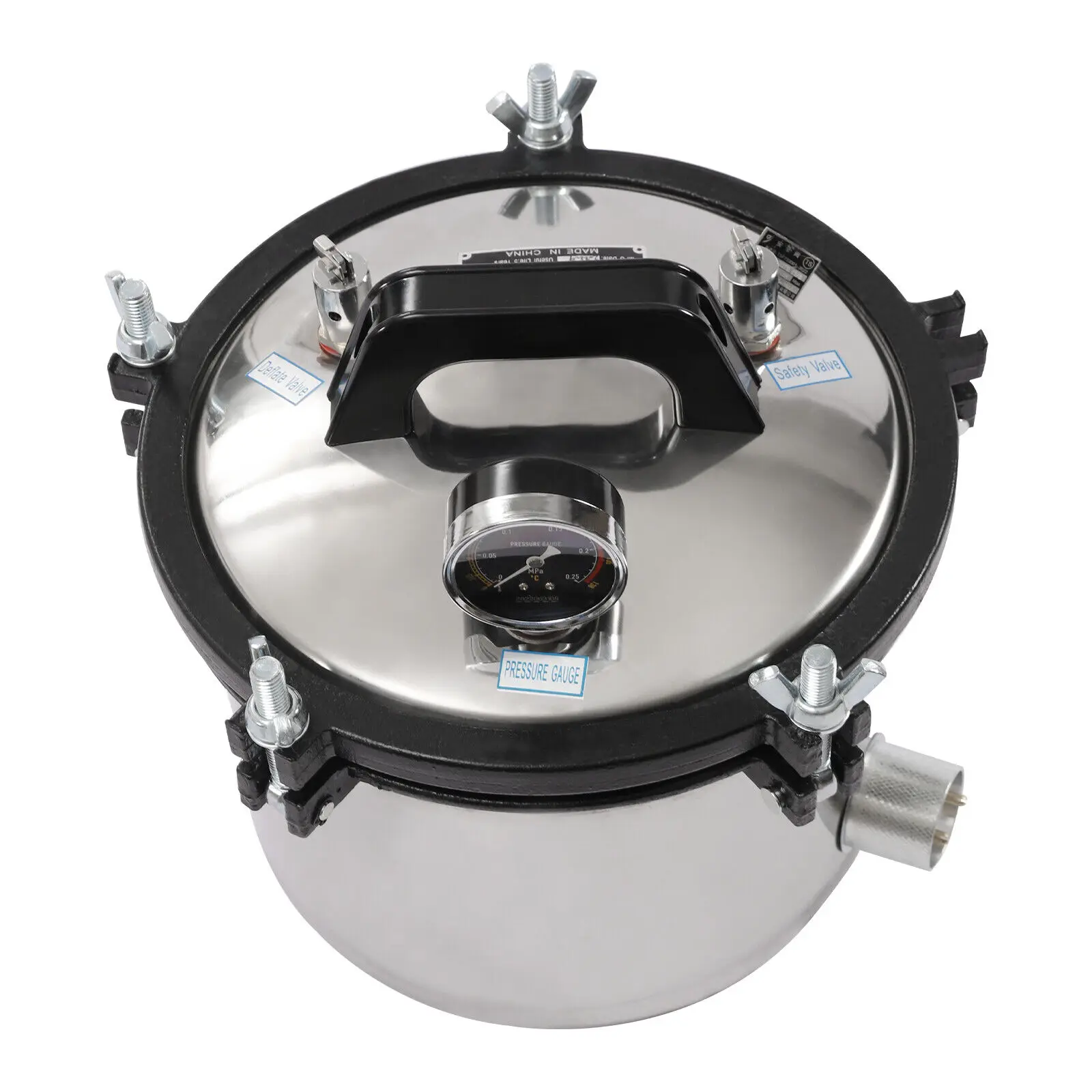 8L 1.2KW 오토클레이브 증기 살균기 치과 장비 살균 의료 살균기 304 스테인레스 스틸