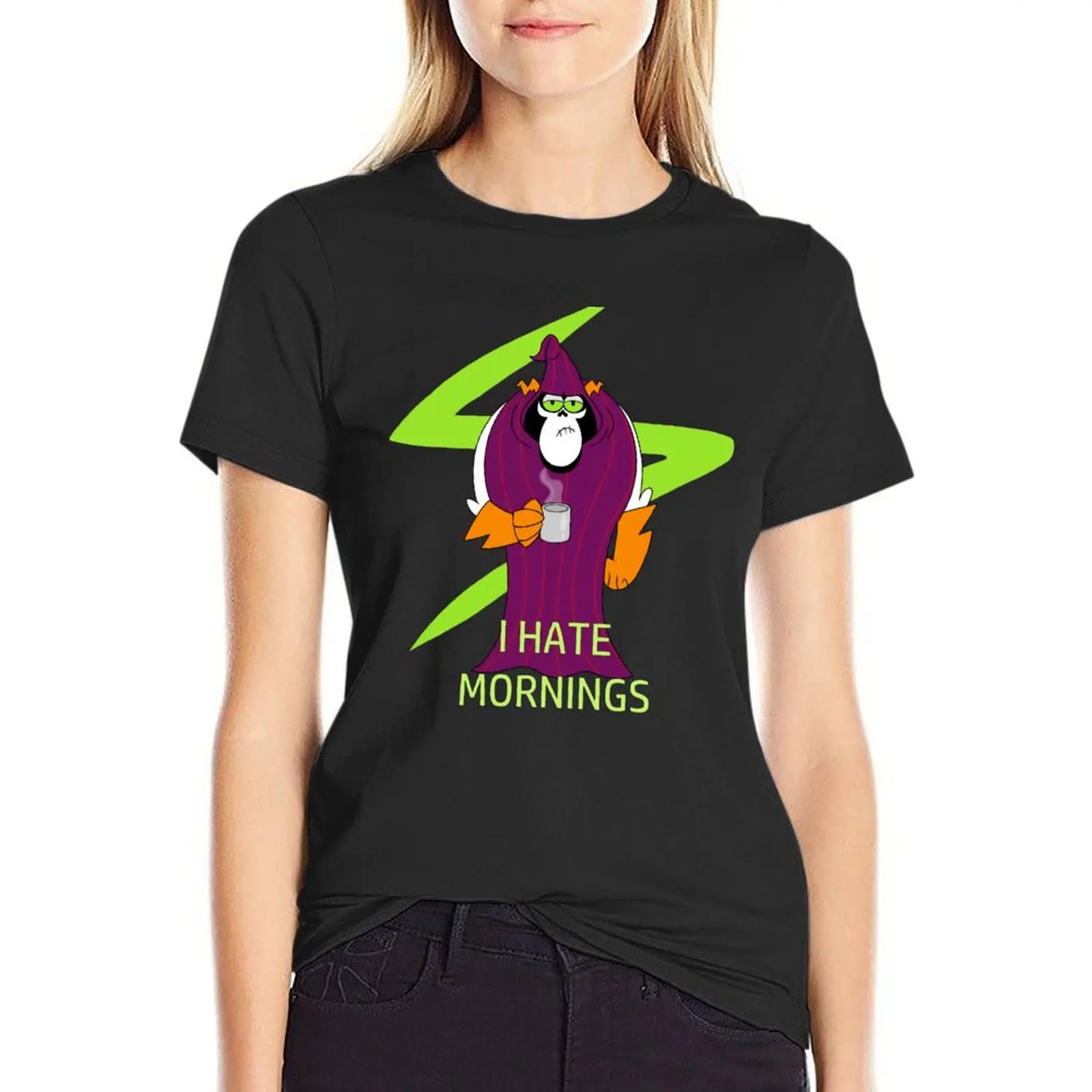 Lord Hater hates mornings T-Shirt Aesthetic clothing tees t shirt for Women