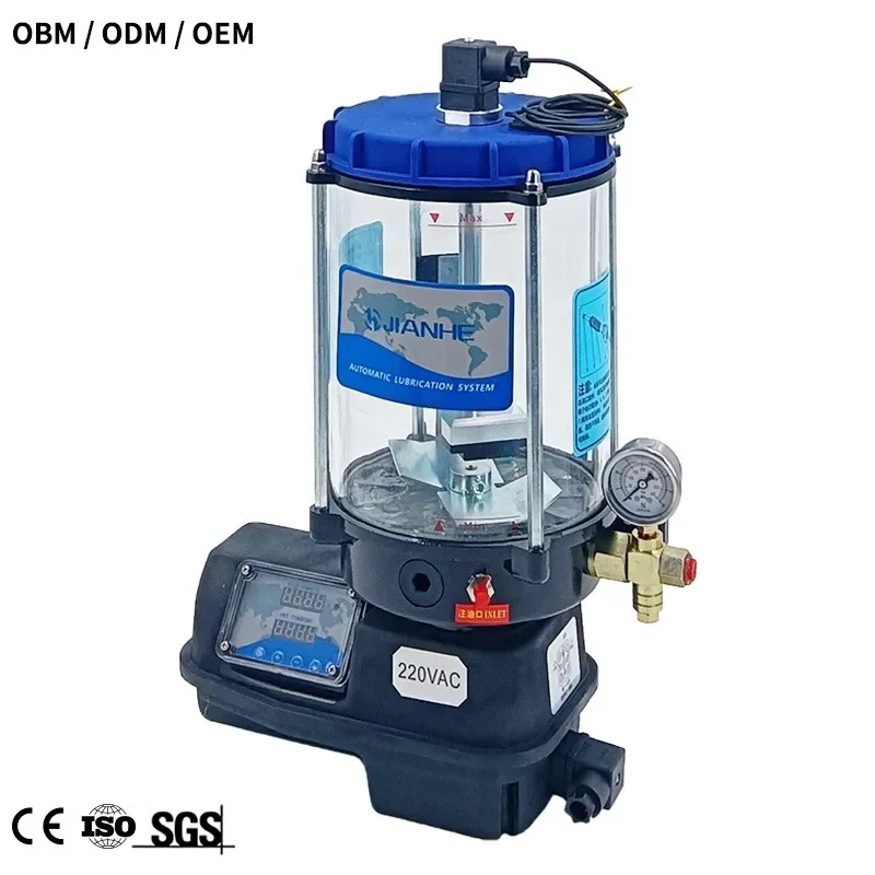 Motorised Grease Pump Timer Automatic Grease Lubrication System Auto Grease Pump For Excavator Loader