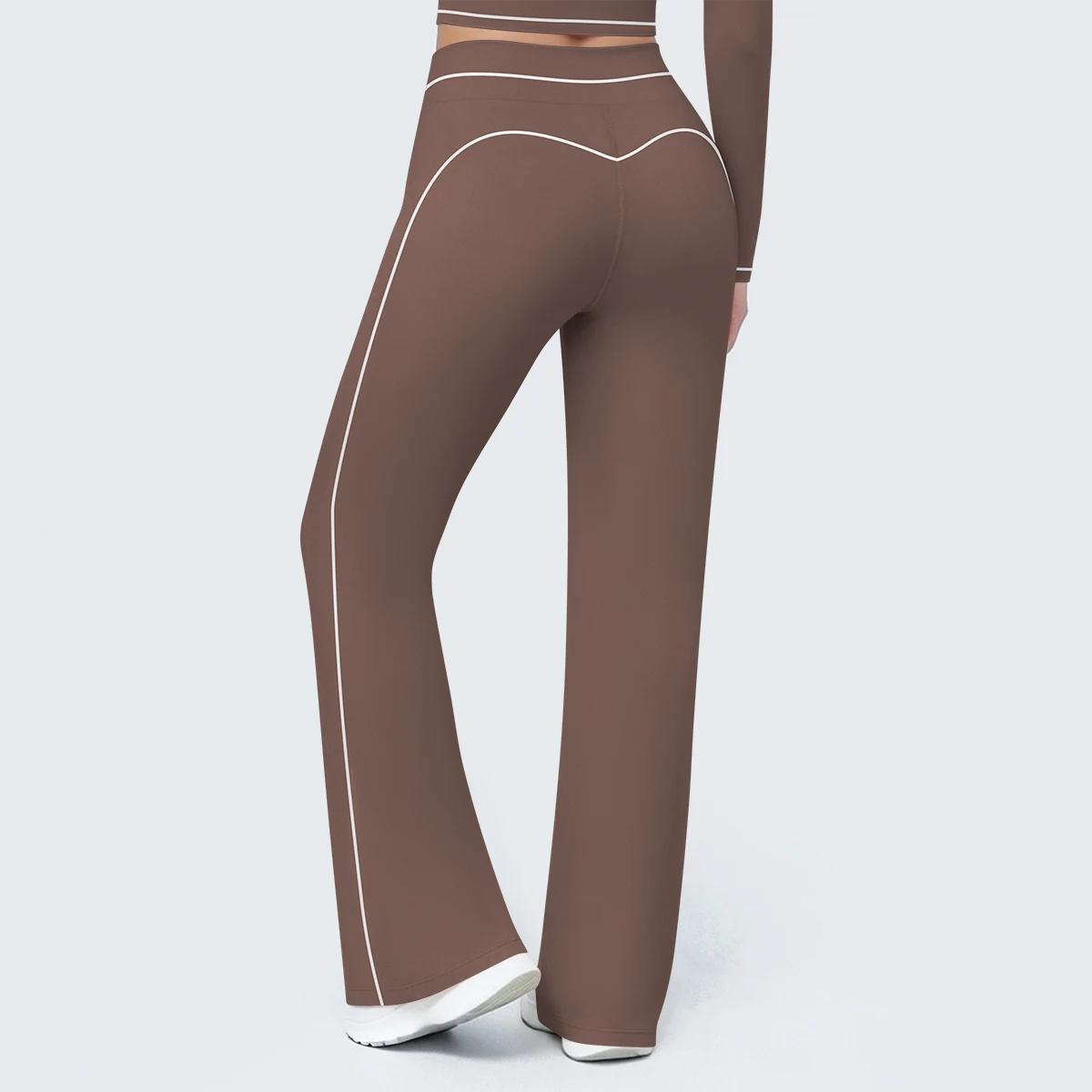 Woman Gym Sports Wide Leg Yoga Pants Bell-bottoms Breathable Quick Drying Women's Sports Pants Customizable Logo