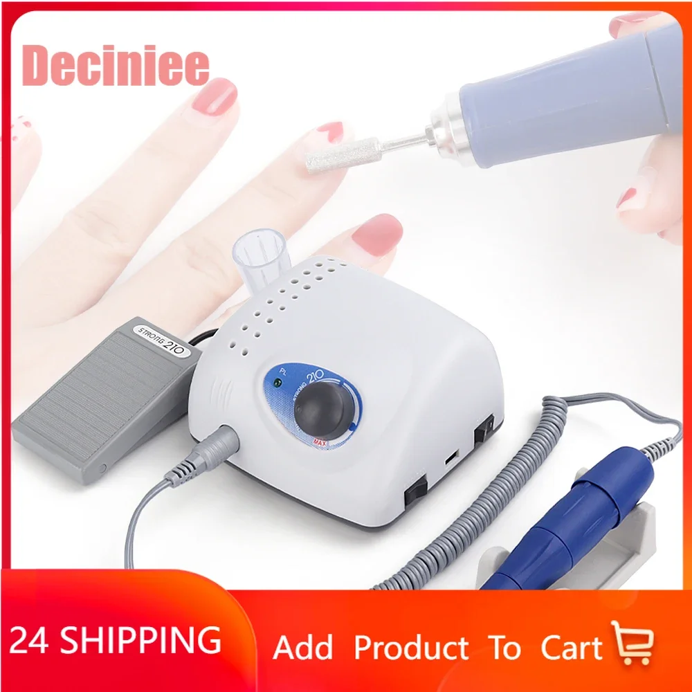 

65W Strong 210 Nail Drill Strong 105L 40K Handle Machine Cutters Manicure Electric Nail Drill Polish Nail File Manicure Machine