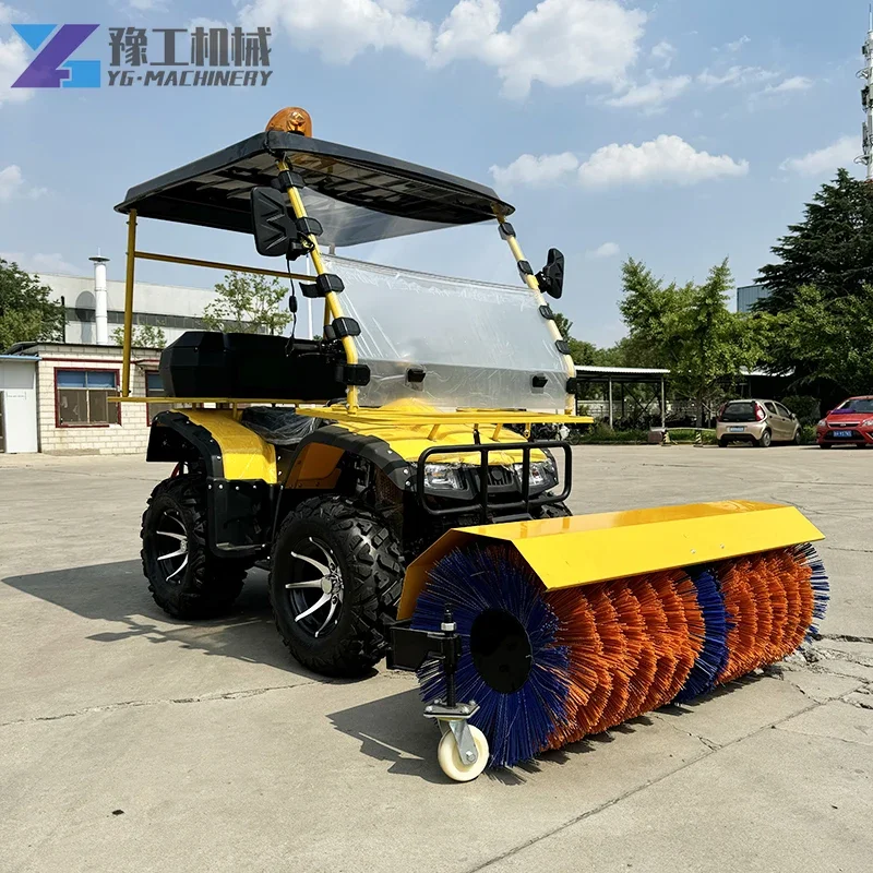 3 in 1 PTO Gasoline Snow Sweeper Snowplow New Electric Start Snow Blower Machine with Engine and Gear Removes Snow Efficiently