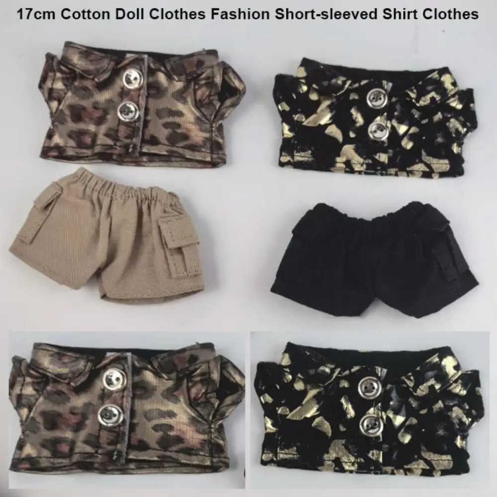 

Casual Wears Clothes Cute with Pockets Fashion Short-sleeved Shirt Mini Multicolors Dolls Clothes Accessories for 17cm Cotton