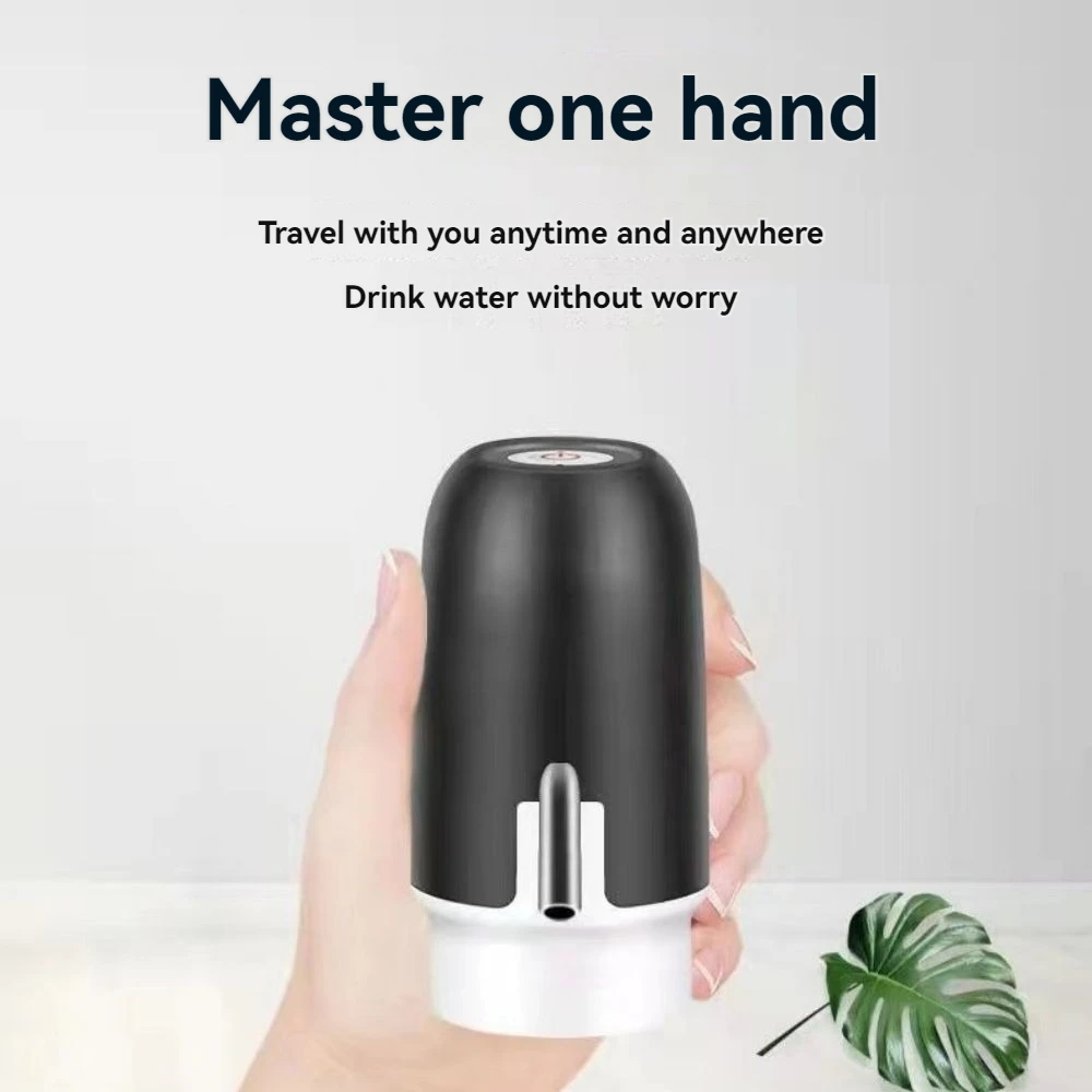 1pc Black Automatic Water Bottle Pump USB Charging Water Pump One Button Automatic Switch Of Water Dispenser