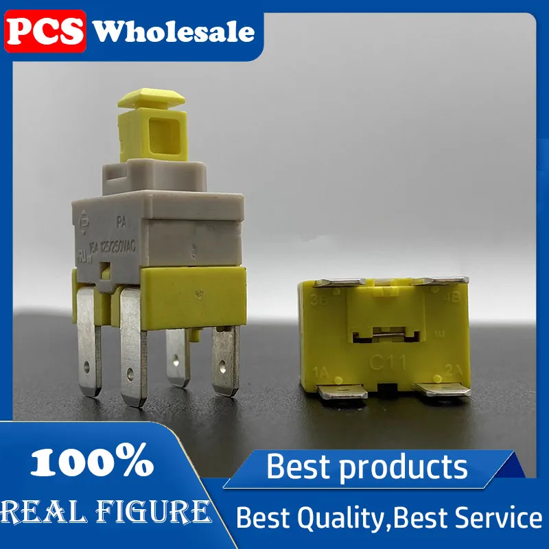 PA512C imported original self-locking switch 4-pin dishwasher vacuum cleaner power button switch 16A High power