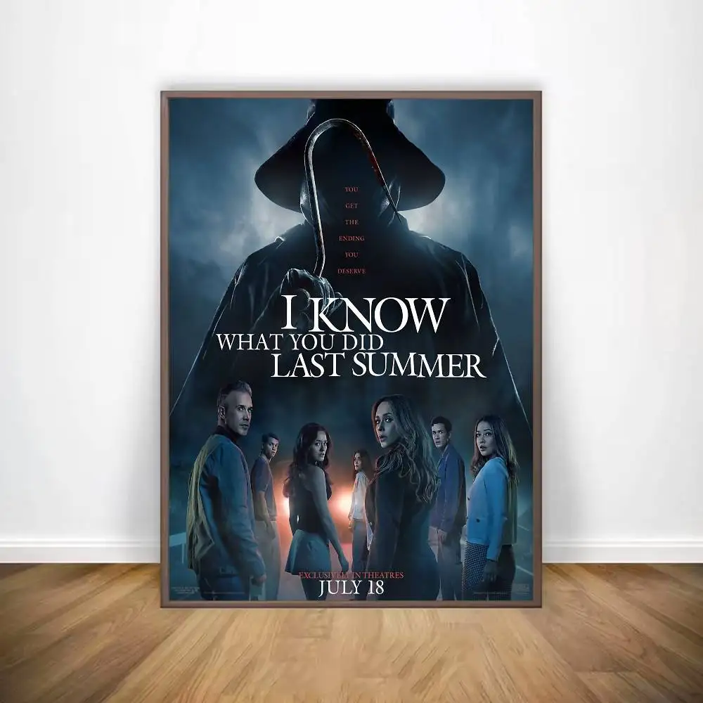 الفيلم أعرف ما فعلت في الصيف الماضي ملصق معرض يطبع ذاتية اللصق ديكور المنزل الديكور صور مطبوعة للحوائط ملصق غرفة المعيشة