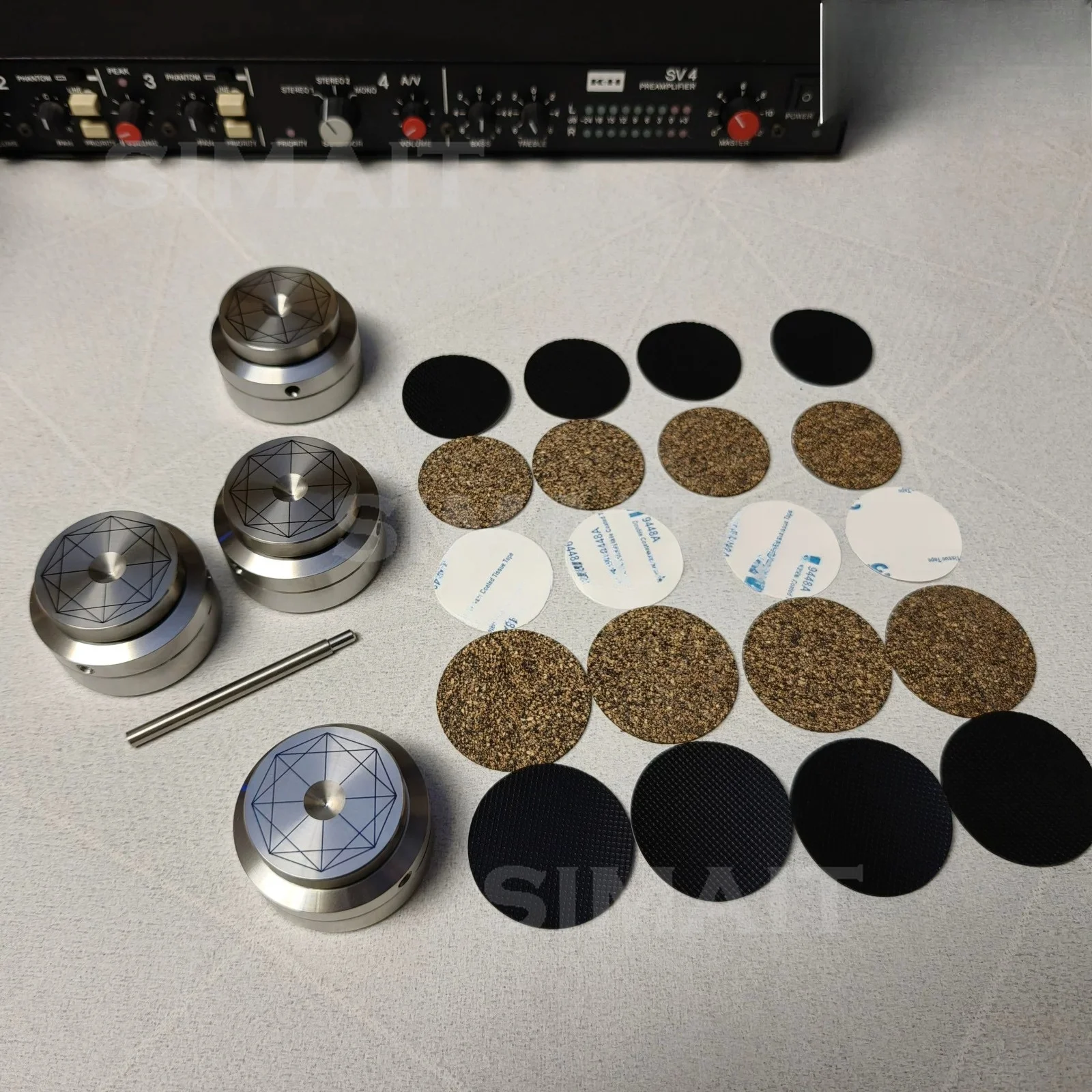 Speaker Stand Spikes Pads Amplifier CD Shock Absorber Isolation Feet Vibration Damper