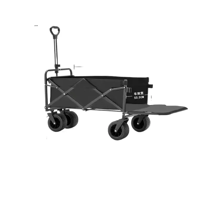 Outdoor folding picnic trailer camping car Camping trolley Children can lie down and pull a small cart to drive a camp car