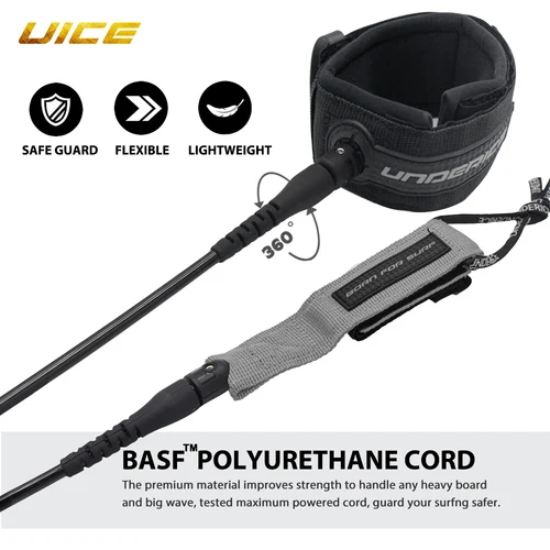 Imagen 2 del producto Tabla de SUP, correa de Surf de 6/7 pies, cuerda para tabla de Surf, correa para tabla de Surf, tabla de Paddle inflable de acero inoxidable TPU, cuerda para pie Longboard