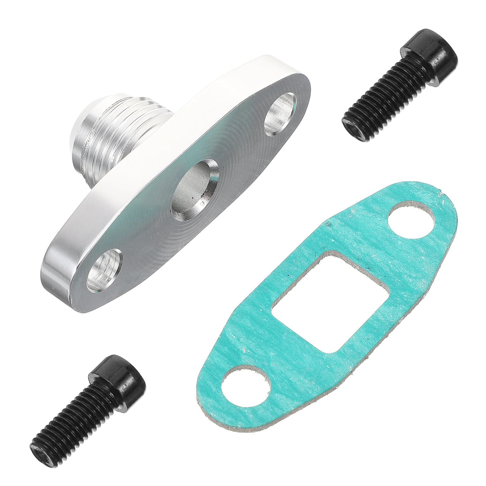 

1 Turbo Oil Drain Flange Set Durable Lightweight Car Turbocharger Accessories Universal Fit Ft03-1/2Npt Engine Parts Car Turbo