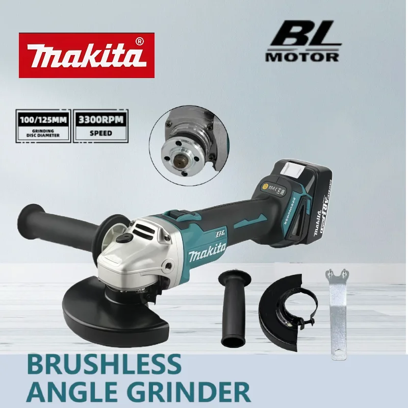 

Бесщеточная угловая шлифовальная машина Makita DGA404 18В для металла и дерева, аккумуляторная, для шлифовки, полировки и резки