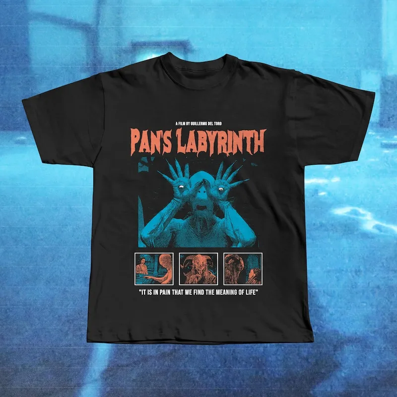 Pan's Labyrinth Dark Fantasy Film T-Shirt, Guillermo del Toro Cinema Tee