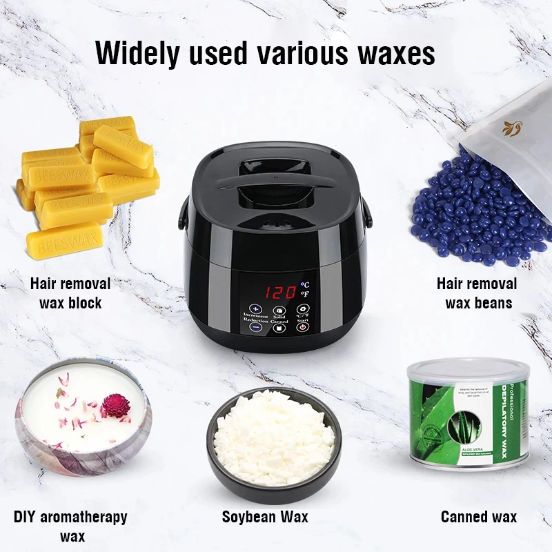 Wax Heater Warmer Ontharing Wax Machine SPA Body Epilator Paraffine Pot Smart LCD Temperatuurweergave