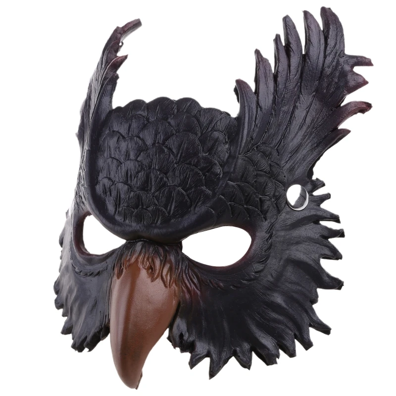 Maschera gufo ali di drago Set ala uomo donna Costume da palcoscenico regalo carino per bambini festa animale accessori Cospty regalo di carnevale