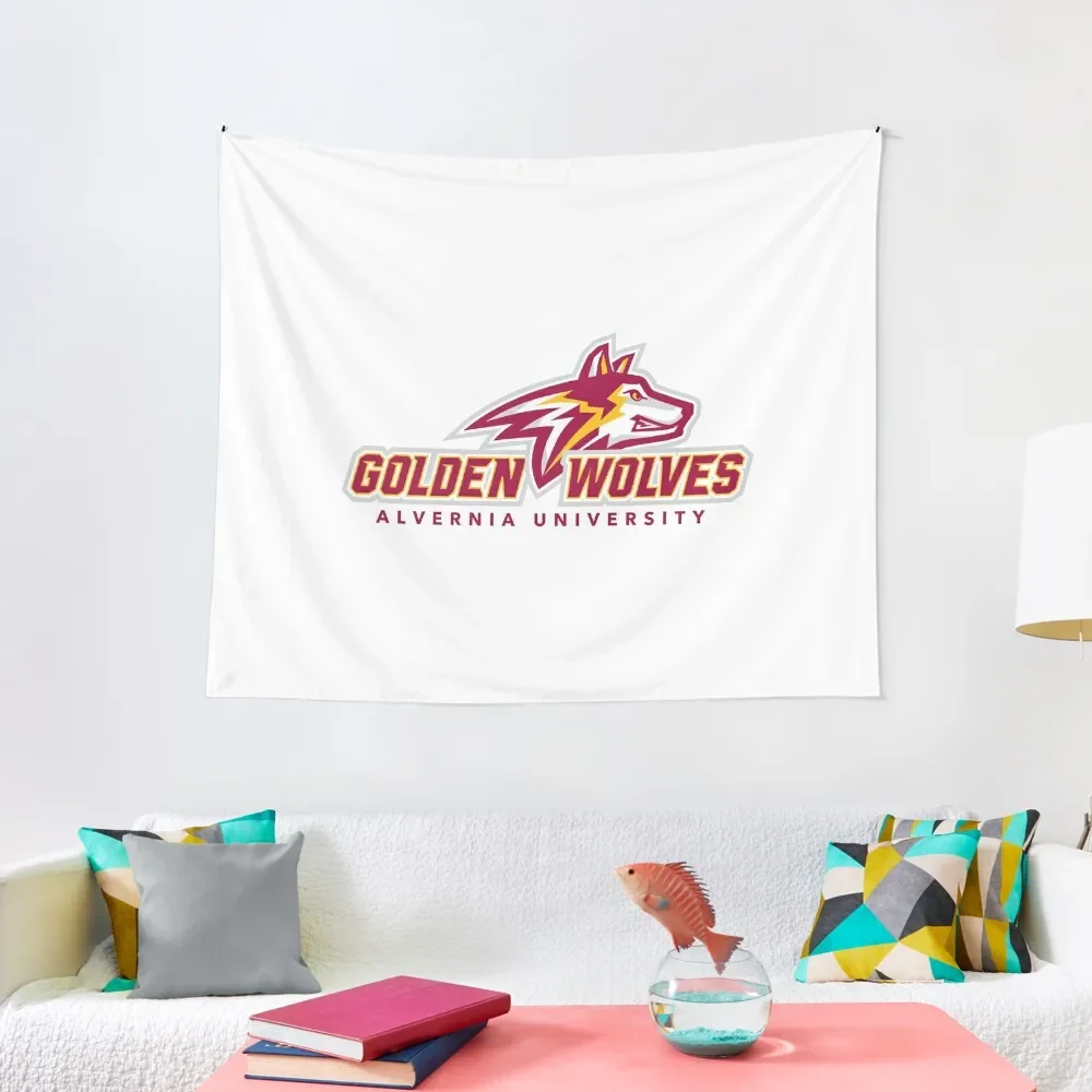 

Alvernia University golden wolves 3 Tapestry Outdoor Decor Wall Decor Hanging Room Decor Tapestry