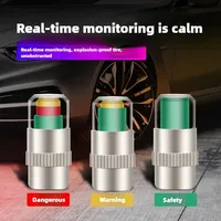 New 4pcs High-precision Automobile Tire Pressure Monitor, Automobile Tire Detection and Warning Cap