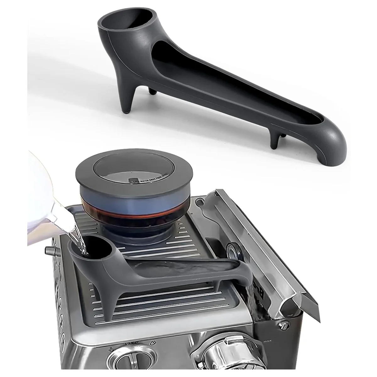 A78E-Zbiornik na wodę do ekspresu do kawy Espresso, wylewka do ekspresu do kawy Breville Espresso Machine Long Water Funnel
