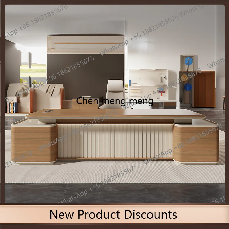 

z10Modern Design Computer Desks Executive Boss Quality Minimalist Office Desk Storage Organizer
