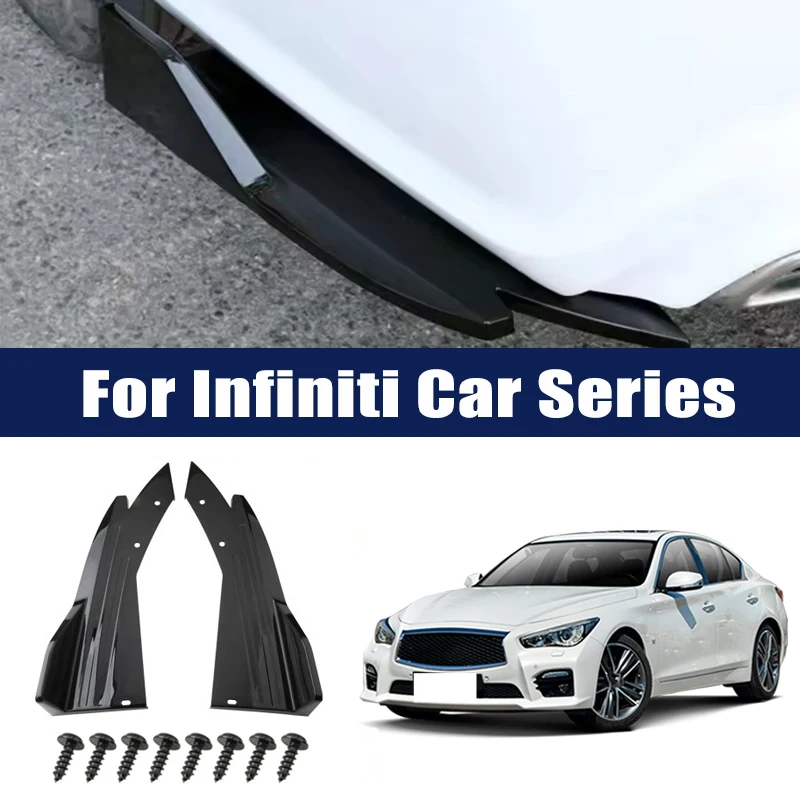 

Rear Bumper Lip Diffuser Splitter Canard Protector Front Spoiler Body Kit For Infiniti Q50 Q60 Q70 QX50 QX55 QX60 QX80 FX G M
