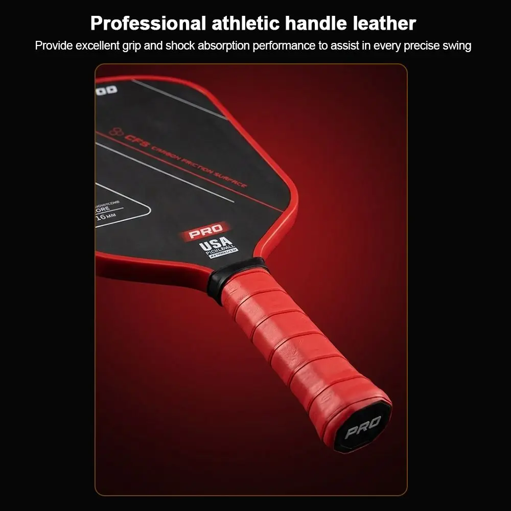 Durable T700 Pickleball Paddle 16mm Frosted Surface Pickleball Rackets High-quality Lightweight Game Supplies for Men Women