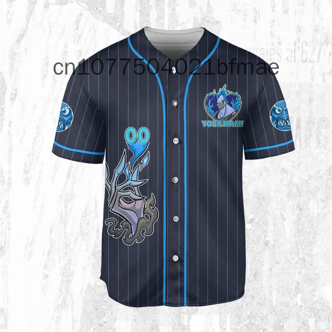 2024 New Disney Hercules Hades Baseball jersey Custom Name Disney Men And Women Kids Short Sleeve Baseball Shirt