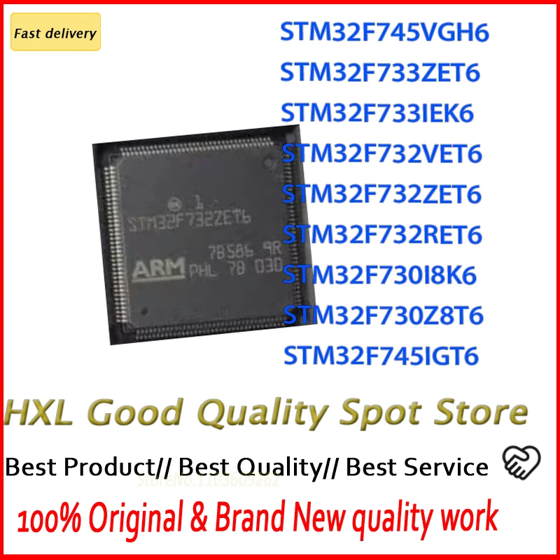 STM32F730Z8T6 STM32F730I8K6 STM32F732RET6 STM32F732ZET6 STM32F732VET6 STM32F733IEK6 STM32F733ZET6 STM32F745VGH6 STM32F745IGT6