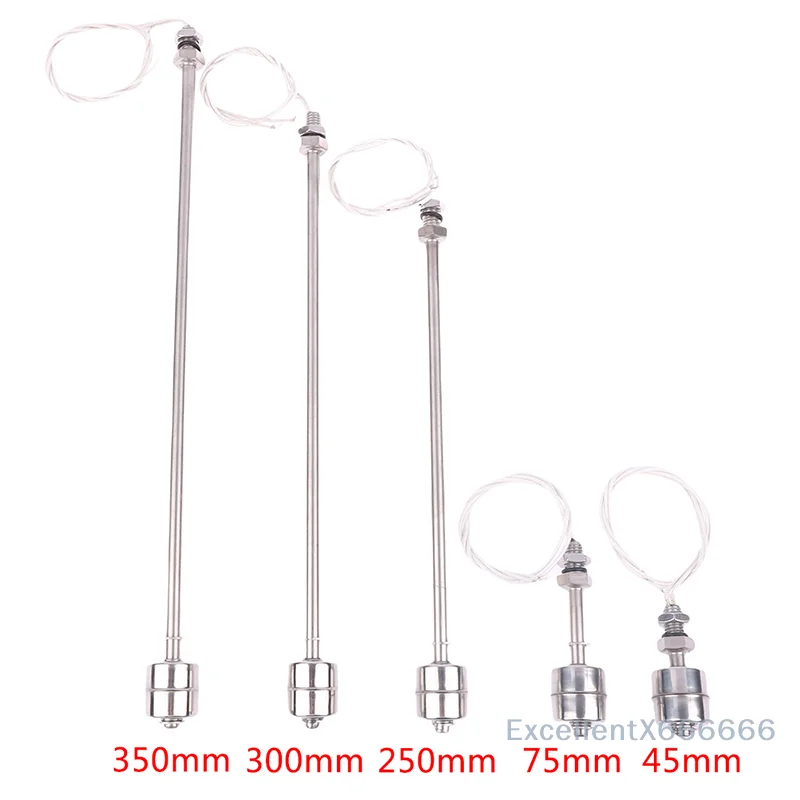 Stainless Steel Double Ball Float Switch for Water Level Sensing Tank Pool Flow Liquid Level Sensor
