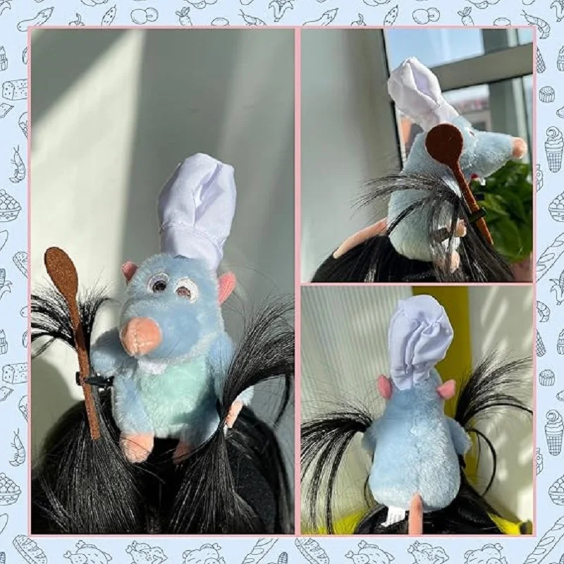 Nette Maus Haarband Neue Cartoon Plüsch Puppe Stirnband Französisch Breitkrempige Haarnadel Foto Kopfschmuck Kreativität Mädchen Geschenke – Detail 2