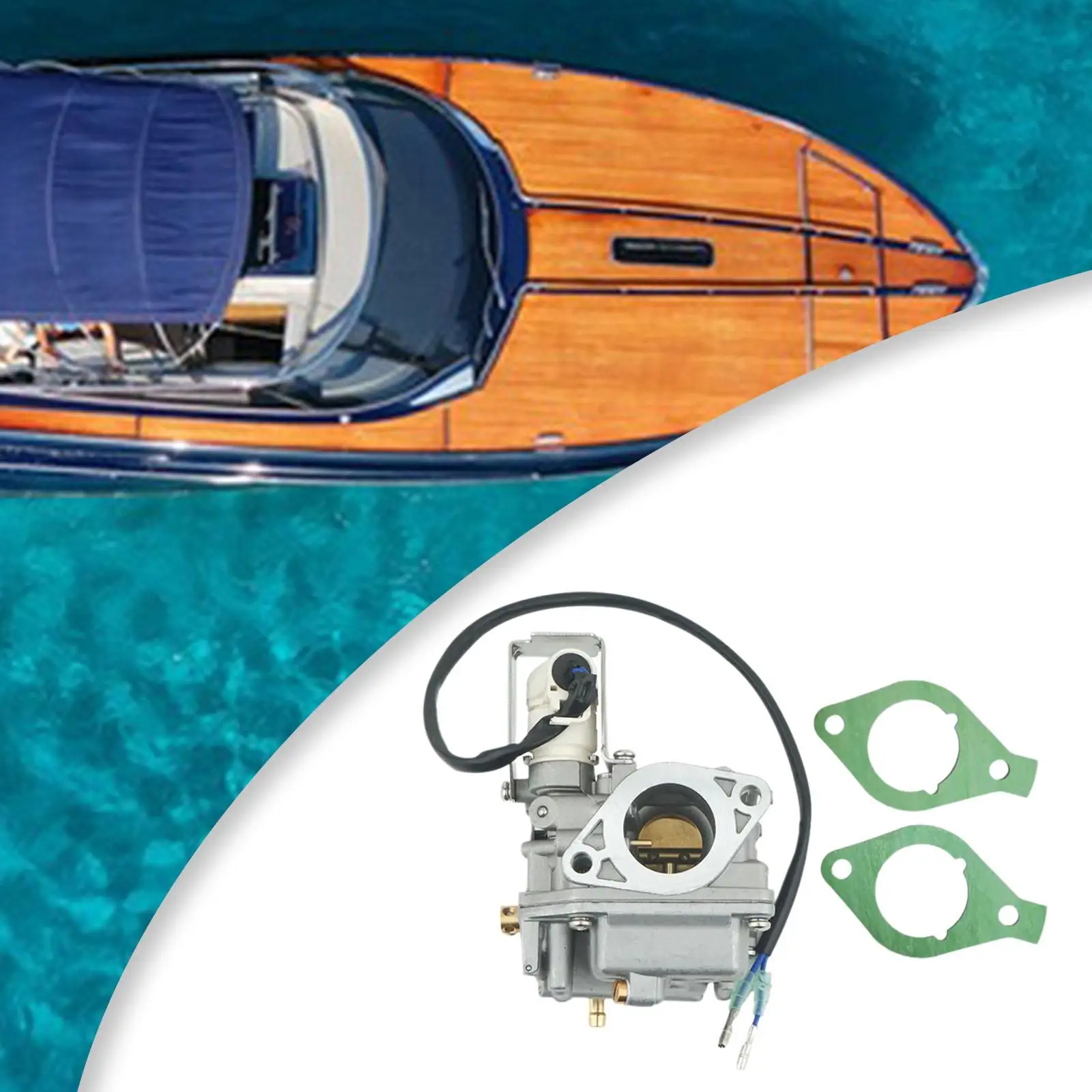 

Carburetor Assy Aluminum Alloy Reliable Boat Motor Parts Wear Resistant for Outboard Marine Equipment
