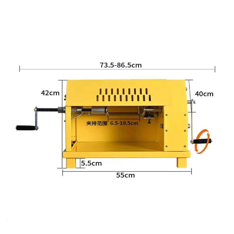 Mini Manual Hand Operated Pineapple Peeler Machine Small Fruit Shop Suitable Core Components Bearing