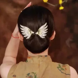 New Women's Hair Twister Crystal Wings Curler Exquisite Temperament Hairpin Curling Hair Hairpins Hairs Accessories Hair Dryer