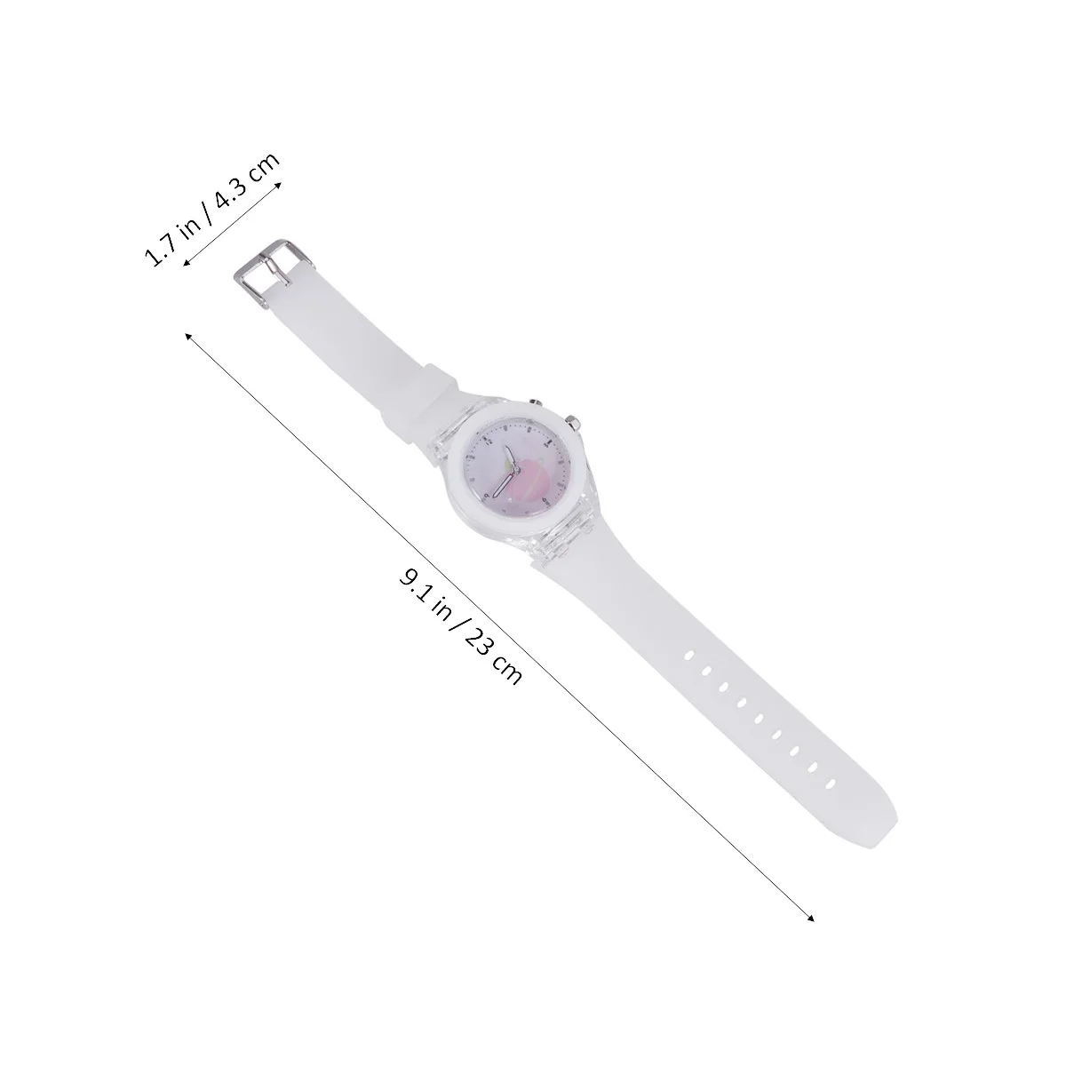 

1Pcs Kids Luminous Watch Cartoon Candy Color Durable Plastic Glow Wristband Comfortable for Children Party Favor Gift